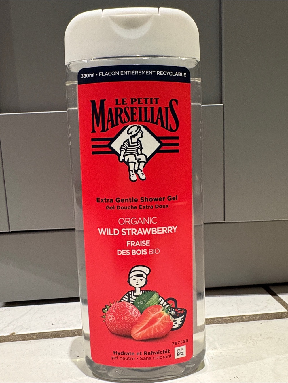 Organic Wild Strawberry Shower Gel - Red
